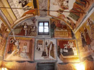 Vista verso controfacciata - Santuario di San Magno a Castelmagno