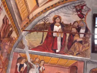 Cappella Botoneri controfacciata - Cristo nel Getsemani - Santuario di San Magno a Castelmagno