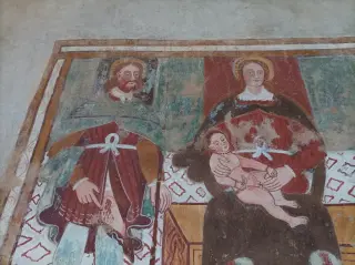 Madonna col Bambino e San Rocco - Chiesa o Oratorio dei Santi Vito e Modesto o di Santa Maria a Bellinzago NovareseFrazione Cavagliano