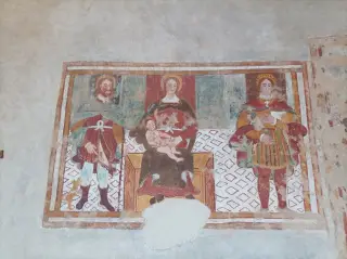 Affreschi - Chiesa o Oratorio dei Santi Vito e Modesto o di Santa Maria a Bellinzago NovareseFrazione Cavagliano