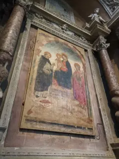 Affresco staccato Madonna col Bambino - Chiesa di San Domenico a Casale Monferrato