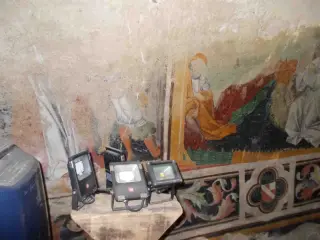 Affreschi - Cappella della Madonna del Castello o San Sebastiano a Bagnolo Piemonte