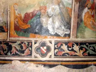 Affreschi - Cappella della Madonna del Castello o San Sebastiano a Bagnolo Piemonte