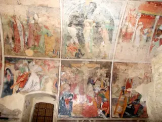 Affreschi - Cappella della Madonna del Castello o San Sebastiano a Bagnolo Piemonte