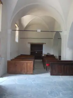 Interno verso controfacciata - Ex Parrocchiale dell' Assunta a MacraFrazione Serremorello