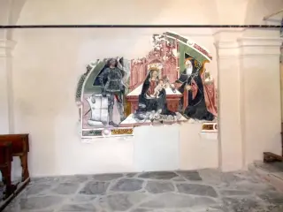 Affresco parete nord - Ex Parrocchiale dell' Assunta a MacraFrazione Serremorello