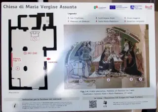 Pannello esplicativo - Ex Parrocchiale dell' Assunta a MacraFrazione Serremorello
