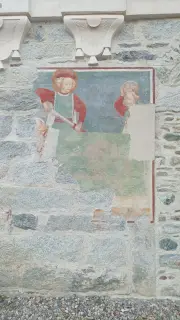 Affresco - Parrocchiale di Sant'Antonio Abate a AmenoFrazione Vacciago