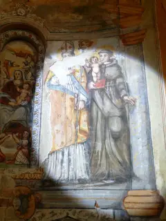 Sant'Antonio da Padova illuminato da un curioso gioco di luce - Chiesa di San Giovanni delle Conche a CalamandranaFrazione Valle San Giovanni