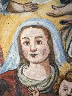 Madonna col Bambino dettaglio - Chiesa di San Giovanni delle Conche a CalamandranaFrazione Valle San Giovanni