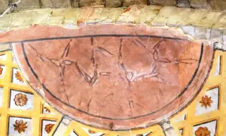 Catino absidale dettaglio - Chiesa di San Giovanni delle Conche a CalamandranaFrazione Valle San Giovanni