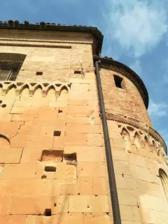 Fianco e abside - Chiesa di San Giorgio e Madonna delle Grazie a Casorzo