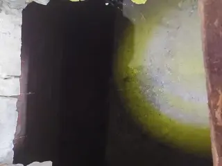 Ingresso cripta ex ossario - Chiesa di San Pietro al Cimitero a Portacomaro