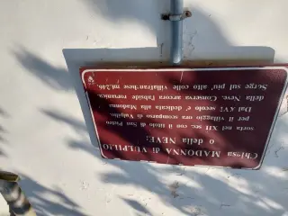 Pannello illustrativo - Chiesa della Madonna della Neve a Villafranca d'AstiFrazione Vulpilio