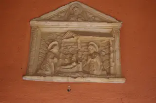 Bassorilievo Presepio - Chiesa del Presepio a Mombaruzzo