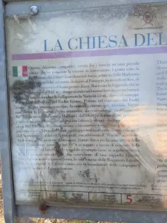 Pannello illustrativo - Chiesa del Presepio a Mombaruzzo