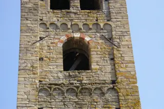 Campanile dettagli - Torre Campanaria di Santa Giulia a Monastero Bormida