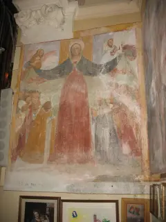 Affresco interno - Chiesa-santuario della Madonna di Montebruno a Garzigliana
