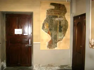 Affresco riportato su tavola - Parrocchiale di San Giacomo a Luserna San GiovanniFrazione Luserna Alta