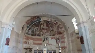 Affreschi abside - Chiesa della Madonna della Neve a Castell'Alfero