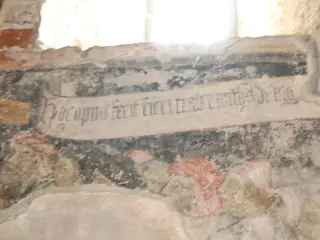 Cartiglio Committente - Cappella o Chiesa della Santissima Trinità a Scarnafigi