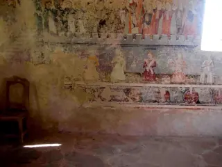 Affresco - Cappella di San Sebastiano a Celle di MacraFrazione Chiotto