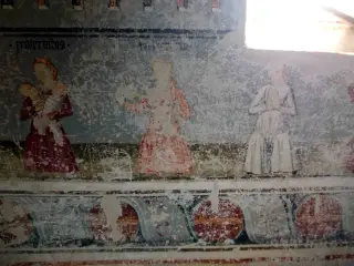 Affresco - Cappella di San Sebastiano a Celle di MacraFrazione Chiotto