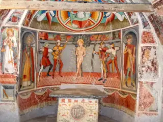 Martirio di San Sebastiano - Cappella di San Sebastiano a Celle di MacraFrazione Chiotto
