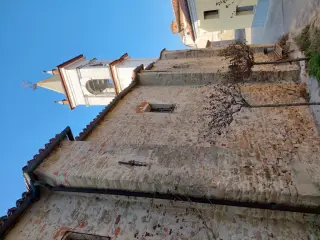 Campanile e fianco - Chiesa o Cappella di San Rocco a Lequio Berria