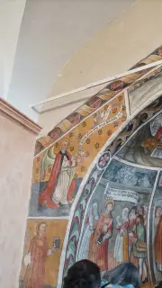 Abside affrescata - Cappella di Santo Stefano a Busca