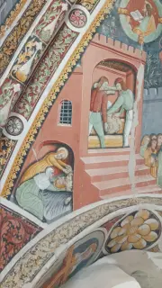 Affreschi della volta - Cappella di San Sebastiano a Busca