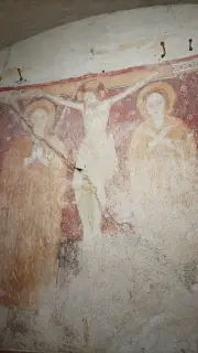 Crocifisione con sante - Cappella di Santa Maria Maddalena a Burolo