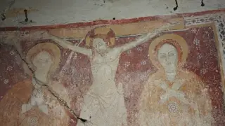 Crocifisione con sante - Cappella di Santa Maria Maddalena a Burolo