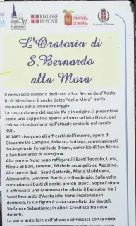Cartello illustrativo - Oratorio di San Bernardo o della Mora a Briona