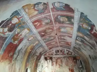 Affreschi sulla volta - Oratorio di San Bernardo o della Mora a Briona