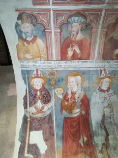 Santa Lucia e santi vescovi - Oratorio di San Bernardo o della Mora a Briona