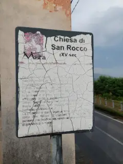 Pannello illustrativo - Cappella di San Rocco a Brossasco
