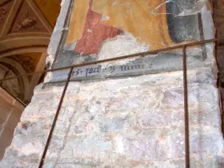 San Pietro e Paolo 010 S. Zacharia minor, dettaglio - Ex Chiesa dei Santi Pietro e Paolo a Caraglio