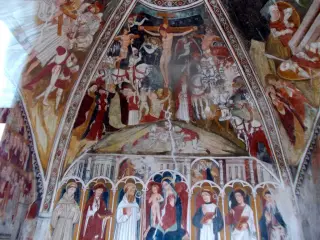Crocifissione e Madonna col Bambino e santi - Cappella di San Bernardo a Castelletto Stura
