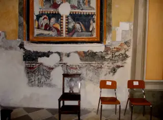 Affresco - Chiesa di San Marcellino a MacraFrazione Villar