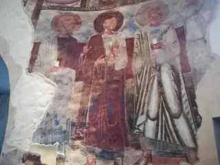 Affreschi abside - Chiesa di San Pietro a Carpignano Sesia