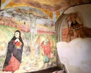 Affreschi - Cappella della Madonnina o Madonna del Pilone a Caselle Torinese