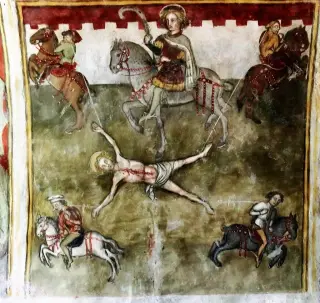 Affreschi - Cappella di San Ponzio a SaluzzoFrazione Castellar