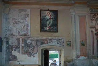 Affreschi parete destra - Oratorio di San Bernardino a BorgosesiaFrazione Caneto