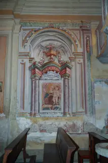 Affreschi parete destra - Oratorio di San Bernardino a BorgosesiaFrazione Caneto