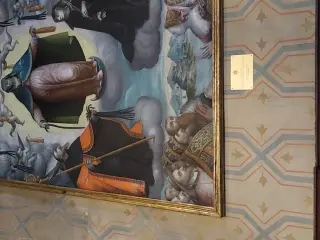 Tela della Madonna della cintura dettaglio - Santuario della Madonna delle Grazie a Cavallermaggiore