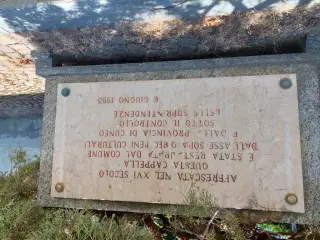 Iscrizione - Cappella di San Giovanni Evangelista a Centallo