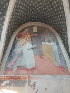 San Vito e offerenti - Cappella di San Vito a Cavallermaggiore