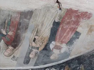 Incontro di Maria ed Elisabetta dettaglio - Cappella dei Cavalieri di Malta o San Giovanni a CavallermaggioreFrazione Motta San Giovanni