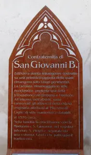 Pannello illustrativo - Confraternita di San Giovanni Battista a Cigliè